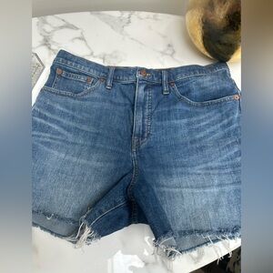 Madewell High Rise Denim Shorts size 31